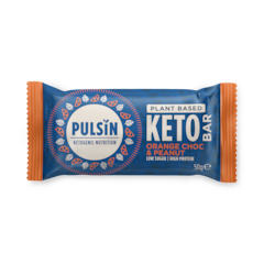 Image 1 for Orange Chocolate & Peanut Keto Bar 50g