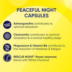 Image 3 for Bach RESCUE Peaceful Night 30 Capsules
