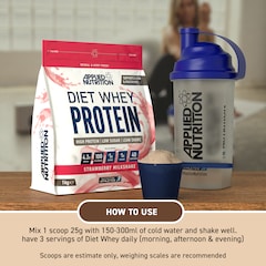 Image 3 for Diet Whey Protein Strawberry Milkshake 1kg