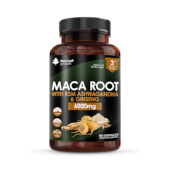 Image 1 for Maca Root Capsules With Ksm Ashwagandha, Panax Ginseng & Black Pepper 180 Capsules